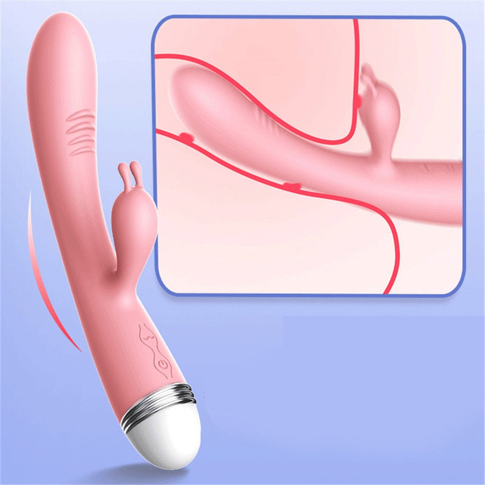 RABBIT DILDO VIBRATOR SEX TOYS FOR WOMEN ADULTS 12 SPEEDS G SPOT VIBRATION SEX MACHINE VAGINA CLITORAL MASSAGER INTIMATE GOODS