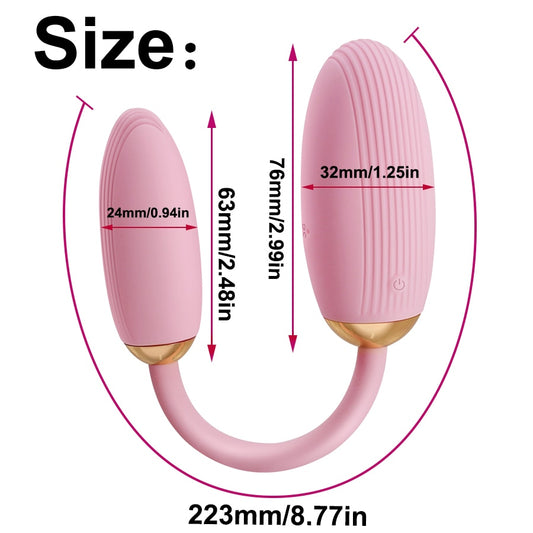 FLXUR Double Vibrators for Woman Dildo Vaginal Massager Wireless Remote Control Clitoris Stimulator Masturbator Adult Sex Toys