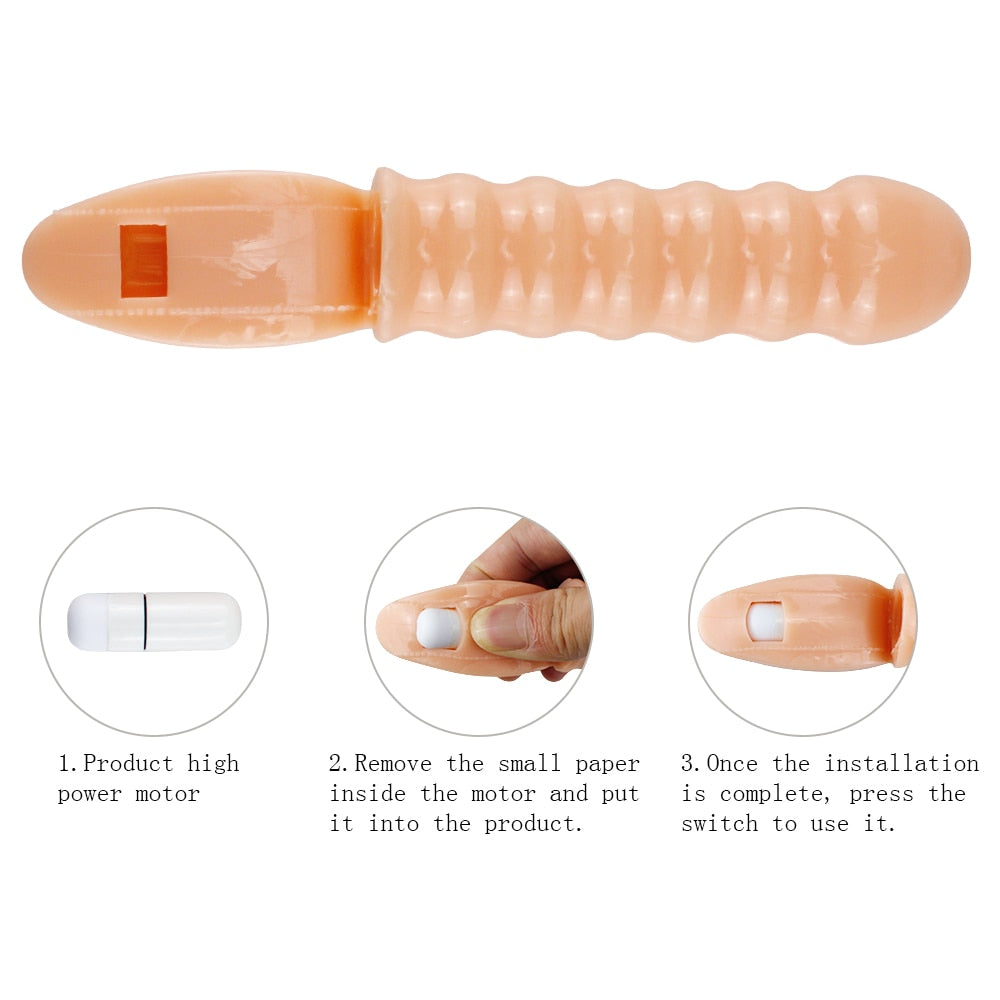 Women Sex Toy Finger Vibrator Sleeve Vibration G-point Massager Female Penis Stimulation Brush Adult Products