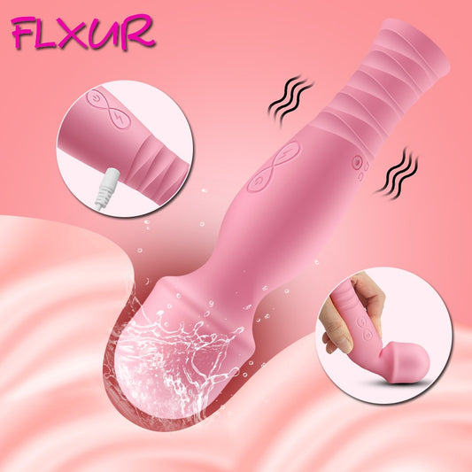 FLXUR 10 Modes AV Vibrator Magic Wand for Women Clitoris Stimulator Stick G Spot Massager Female Masturbator Sex Toys for Woman