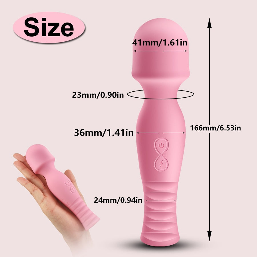 FLXUR 10 Modes AV Vibrator Magic Wand for Women Clitoris Stimulator Stick G Spot Massager Female Masturbator Sex Toys for Woman